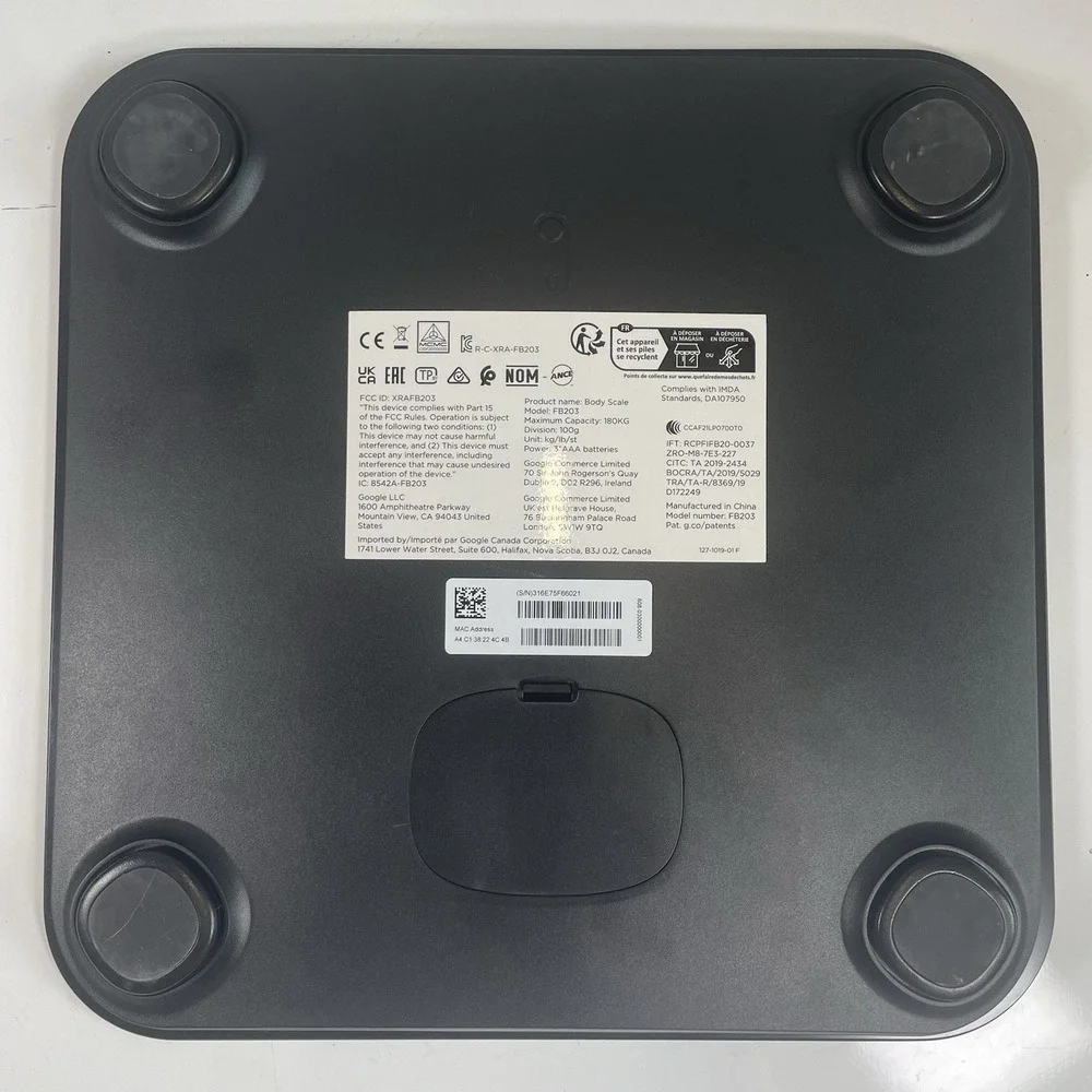 Fitbit Aria Air Smart Digital Scale - Black Model FB203